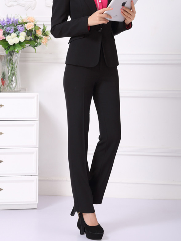 秋冬新裝百搭基本庫西裝褲職業(yè)褲