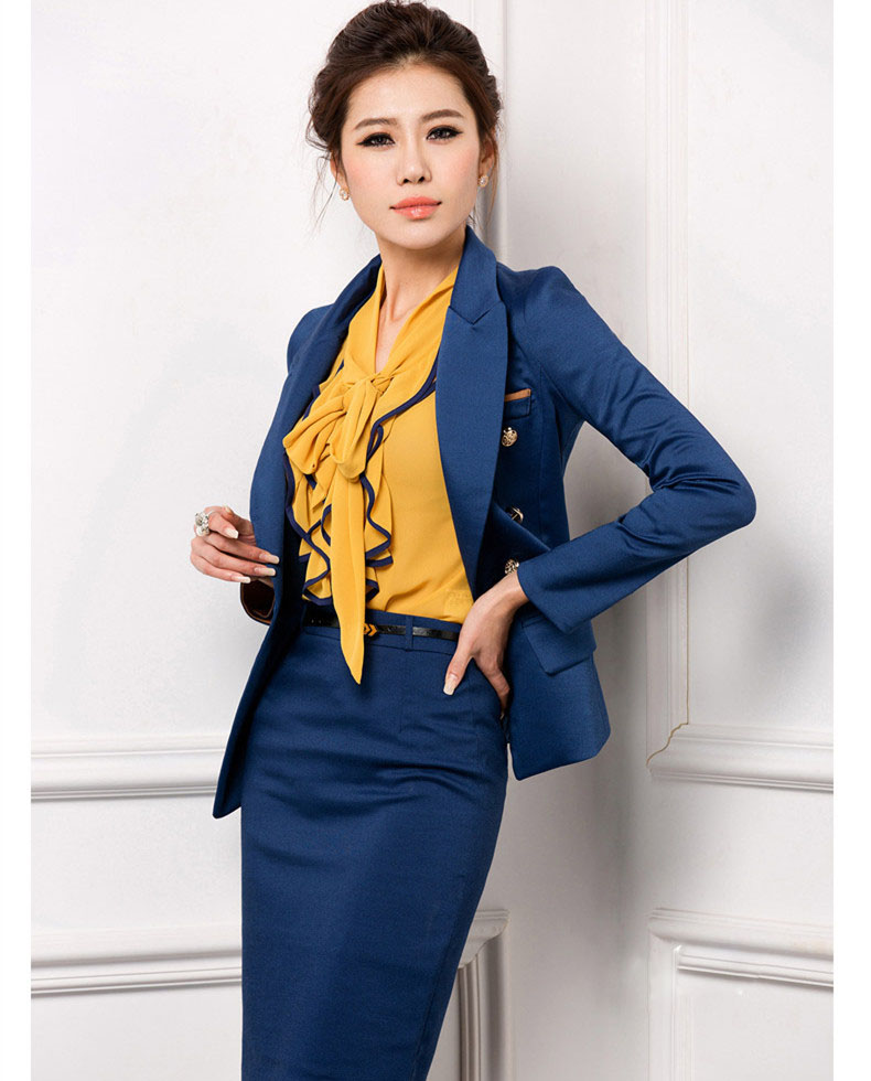 新品職業女裝套裝韓修身OL套裝工作服